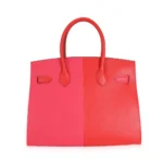 HERMES  Epsom Casaque Birkin Sellier 30 Rouge Coeur Rose Extreme Bleu Zanzibar