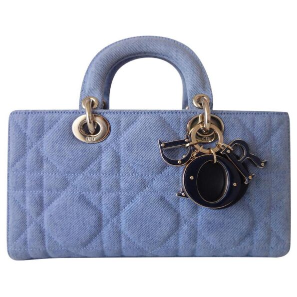 Lady Dior Dior Lady D'Joy denim bag Blue